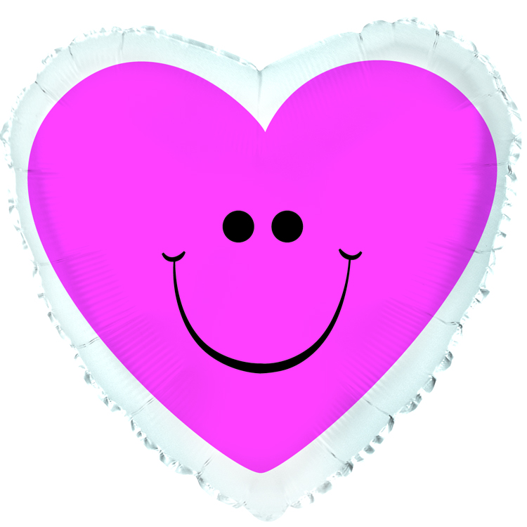 Pink Smiley Heart